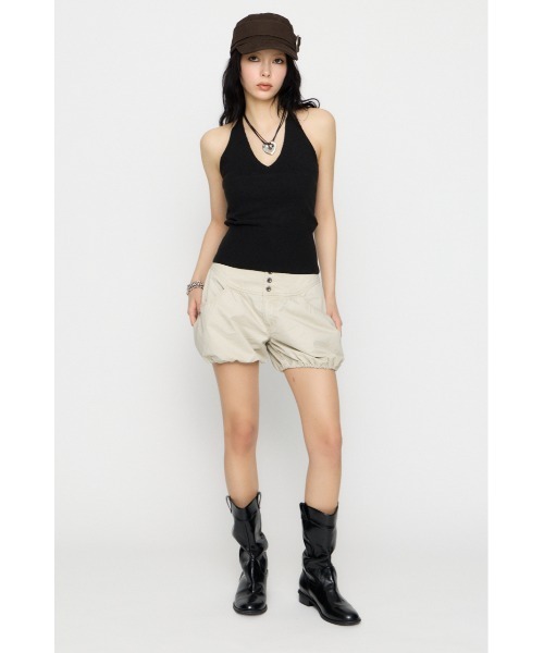 LAGUA GEM(ラグアジェム)の「WASH DRAWERS ショートパンツ(その他パンツ・レディース・アイボリー/ブラック/カーキ・X-SMALL/SMALL/MEDIUM)」の10枚目の写真
