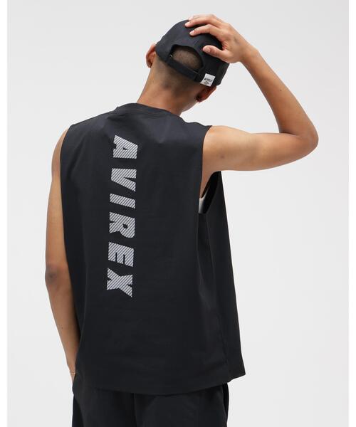 AVIREX(アヴィレックス)の「DRYFLEX UTILITY SLEEVELESS T-SHIRT / ドライフレックス ユーティリティ ノースリーブ / AVIREX / アヴィレックス(その他トップス・メンズ・ブラック/ホワイト・2XL/L/M/XL)」の3枚目の写真