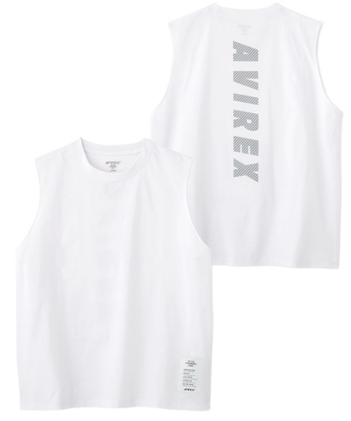 AVIREX(アヴィレックス)の「DRYFLEX UTILITY SLEEVELESS T-SHIRT / ドライフレックス ユーティリティ ノースリーブ / AVIREX / アヴィレックス(その他トップス・メンズ・ブラック/ホワイト・2XL/L/M/XL)」の5枚目の写真