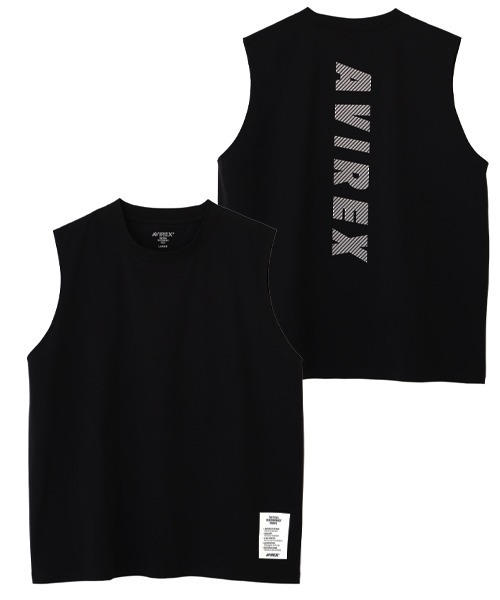 AVIREX(アヴィレックス)の「DRYFLEX UTILITY SLEEVELESS T-SHIRT / ドライフレックス ユーティリティ ノースリーブ / AVIREX / アヴィレックス(その他トップス・メンズ・ブラック/ホワイト・2XL/L/M/XL)」の4枚目の写真