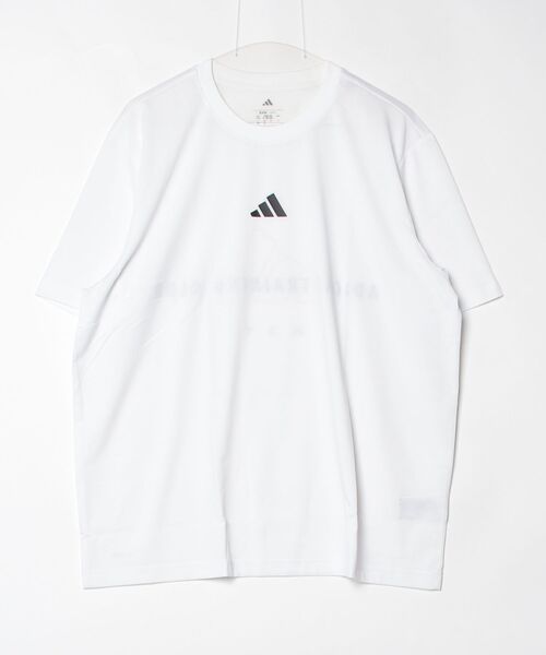adidas(アディダス)の「アディダス adidas クライマクール トレーニング アイデンティティ グラフィック Tシャツ(Tシャツ/カットソー・メンズ・グリーン/ホワイト/ブラック・S/M/L/LL/3L)」の2枚目の写真