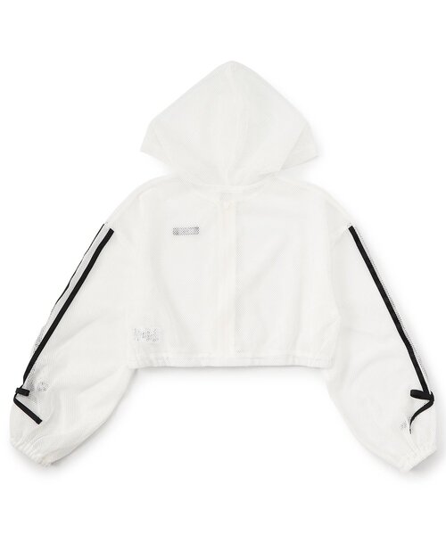 algy(アルジー)の「メッシュパーカー(パーカー・キッズ・オフホワイト/ブラック・130/140/150/160)」の9枚目の写真