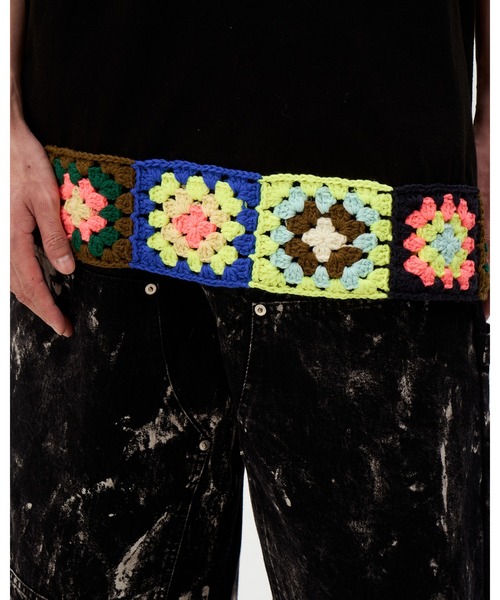 DISCOVERED（ディスカバード）の「HEM CROCHET TEE（Tシャツ/カットソー・メンズ・ブラック/ホワイト・LARGE/SMALL）」の3枚目の写真