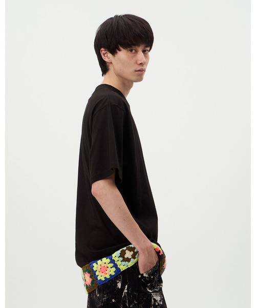 DISCOVERED（ディスカバード）の「HEM CROCHET TEE（Tシャツ/カットソー・メンズ・ブラック/ホワイト・LARGE/SMALL）」の6枚目の写真