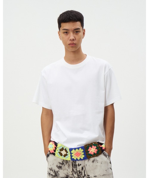 DISCOVERED（ディスカバード）の「HEM CROCHET TEE（Tシャツ/カットソー・メンズ・ブラック/ホワイト・LARGE/SMALL）」の7枚目の写真