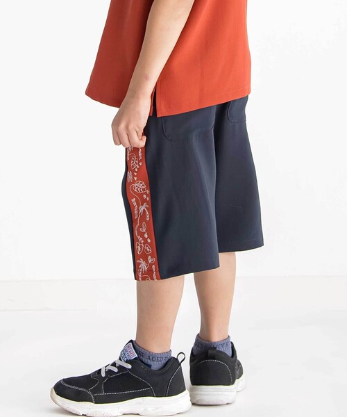 WASK(ワスク)の「5.5分丈 パームステッチバイカラー トロストレッチパンツ(110~160cm)(その他パンツ・キッズ・ネイビー・130cm/140cm/150cm/160cm)」の5枚目の写真