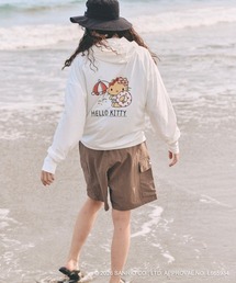 ハローキティコラボ（ハローキティコラボ）の「【Ocean Pacific×ハローキティ】レディースハローキティ×OP ラッシュパーカー  UVジップパーカー（ラッシュガード）」