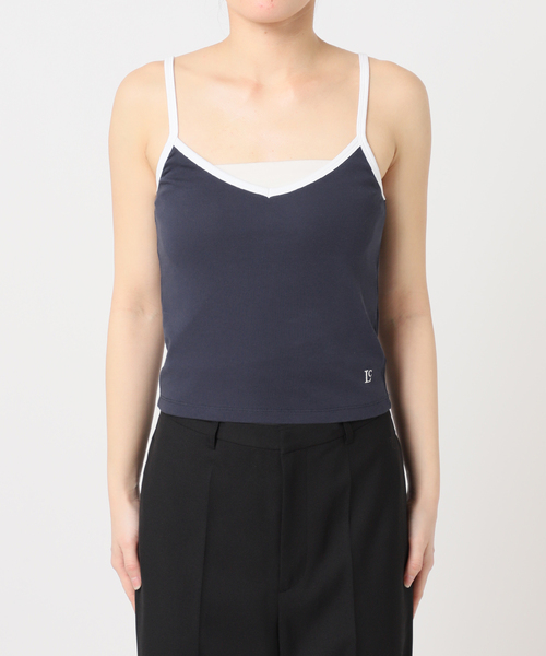 U by SPICK&SPAN（ユーバイスピックアンドスパン）の「LOW CLASSIC Lc / ロウ クラシック エルシー SILKET CAMISOLE（キャミソール・レディース・ネイビー/ブラック系その他・SMALL）」の22枚目の写真