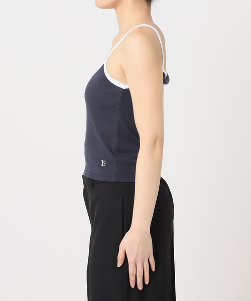 U by SPICK&SPAN（ユーバイスピックアンドスパン）の「LOW CLASSIC Lc / ロウ クラシック エルシー SILKET CAMISOLE（キャミソール・レディース・ネイビー/ブラック系その他・SMALL）」の21枚目の写真