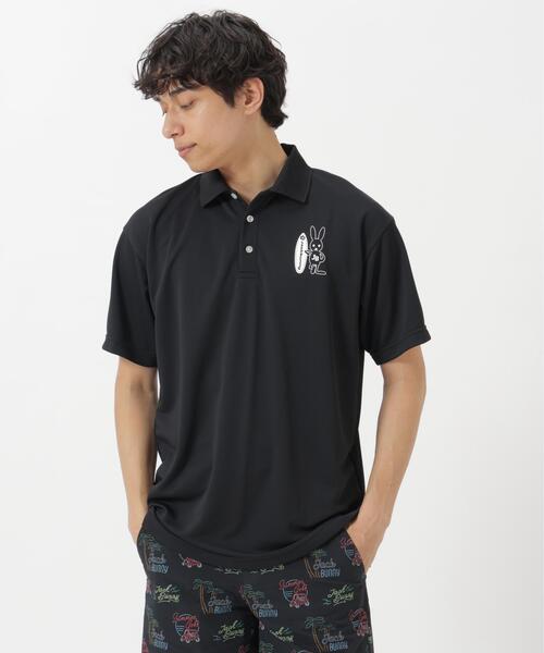 Jack Bunny!!（ジャックバニー）の「ASEIYARN半袖ポロシャツ（ポロシャツ・メンズ・ホワイト/ブルー/ブラック・MEDIUM/LARGE/X-LARGE/XX-LARGE）」の5枚目の写真