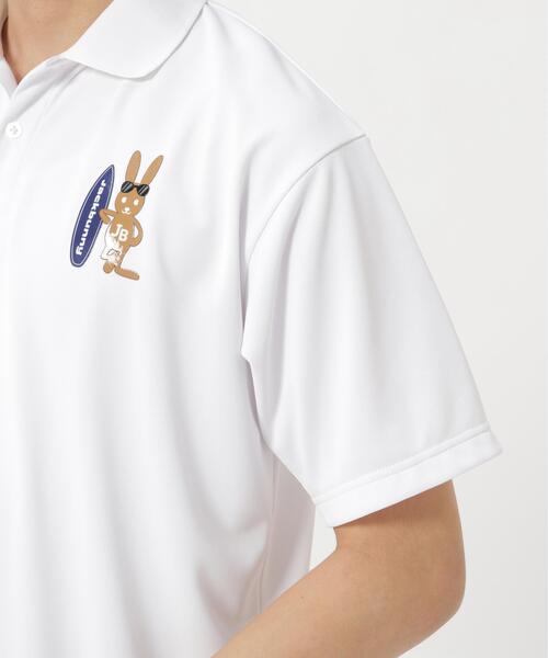 Jack Bunny!!（ジャックバニー）の「ASEIYARN半袖ポロシャツ（ポロシャツ・メンズ・ホワイト/ブルー/ブラック・MEDIUM/LARGE/X-LARGE/XX-LARGE）」の16枚目の写真