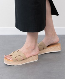 inter-chaussures | 【Oh my Sandals】厚底レザースライドサンダル(E62503)(サンダル)