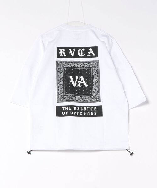 RVCA(ルーカ)の「RVCA/ルーカ 半袖ラッシュTシャツ BG04AP07(Tシャツ/カットソー・メンズ・ベージュ/ブラック/ホワイト・L/M/S)」の5枚目の写真