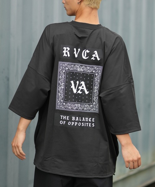 RVCA(ルーカ)の「RVCA/ルーカ 半袖ラッシュTシャツ BG04AP07(Tシャツ/カットソー・メンズ・ベージュ/ブラック/ホワイト・L/M/S)」の1枚目の写真