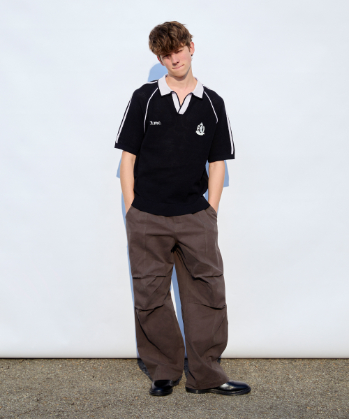 LMCの「LINE POINT SKIPPER HALF KNIT black（Tシャツ/カットソー・レディース・その他・SMALL/MEDIUM/LARGE）」の2枚目の写真