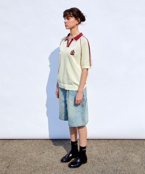 LMCの「LINE POINT SKIPPER HALF KNIT black（Tシャツ/カットソー・レディース・その他・SMALL/MEDIUM/LARGE）」の7枚目の写真