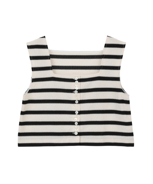 CURRENTAGE（カレンテージ）の「Russell Stripe  Jersey Top（Tシャツ/カットソー・レディース・グリーン/ブラック/ブルー・1）」の2枚目の写真