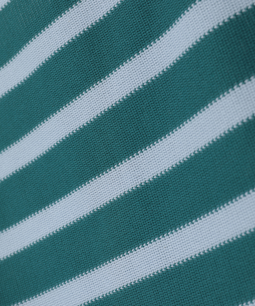 CURRENTAGE（カレンテージ）の「Russell Stripe  Jersey Top（Tシャツ/カットソー・レディース・グリーン/ブラック/ブルー・1）」の10枚目の写真
