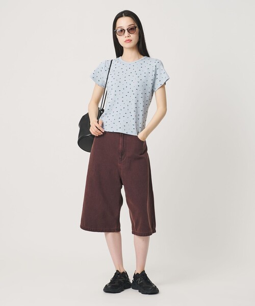 BEAUTY&YOUTH UNITED ARROWS(ビューティーアンドユースユナイテッドアローズ)の「フラワー ワッフル ショートスリーブTシャツ(Tシャツ/カットソー・レディース・オレンジ/コバルトブルー/ライトブルー・FREE)」の5枚目の写真