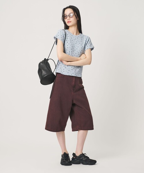 BEAUTY&YOUTH UNITED ARROWS(ビューティーアンドユースユナイテッドアローズ)の「フラワー ワッフル ショートスリーブTシャツ(Tシャツ/カットソー・レディース・オレンジ/コバルトブルー/ライトブルー・FREE)」の6枚目の写真