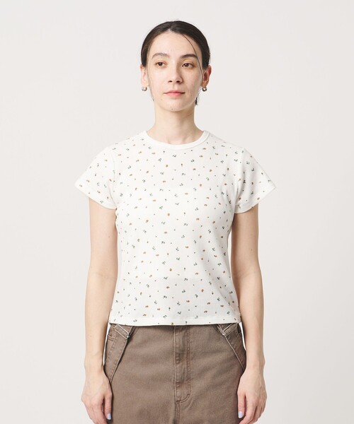 BEAUTY&YOUTH UNITED ARROWS(ビューティーアンドユースユナイテッドアローズ)の「フラワー ワッフル ショートスリーブTシャツ(Tシャツ/カットソー・レディース・オレンジ/コバルトブルー/ライトブルー・FREE)」の13枚目の写真