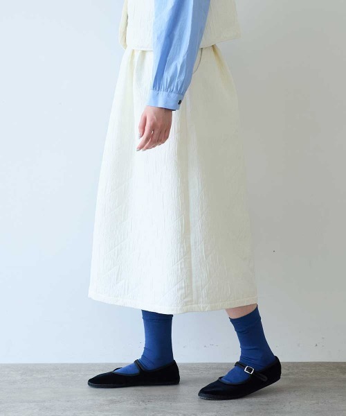 bulle de savon(ビュルデサボン)の「ichijiku quilt ジャカード スカート(スカート・レディース・キナリ・FREE)」の10枚目の写真