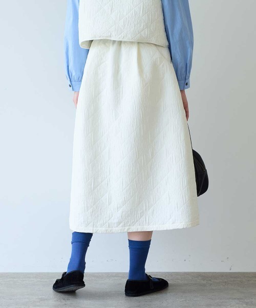bulle de savon(ビュルデサボン)の「ichijiku quilt ジャカード スカート(スカート・レディース・キナリ・FREE)」の8枚目の写真