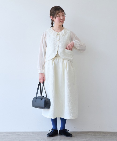 bulle de savon(ビュルデサボン)の「ichijiku quilt ジャカード スカート(スカート・レディース・キナリ・FREE)」の20枚目の写真