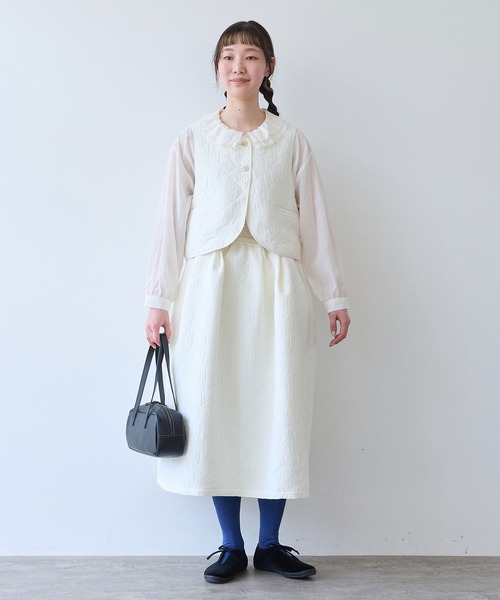 bulle de savon(ビュルデサボン)の「ichijiku quilt ジャカード スカート(スカート・レディース・キナリ・FREE)」の19枚目の写真