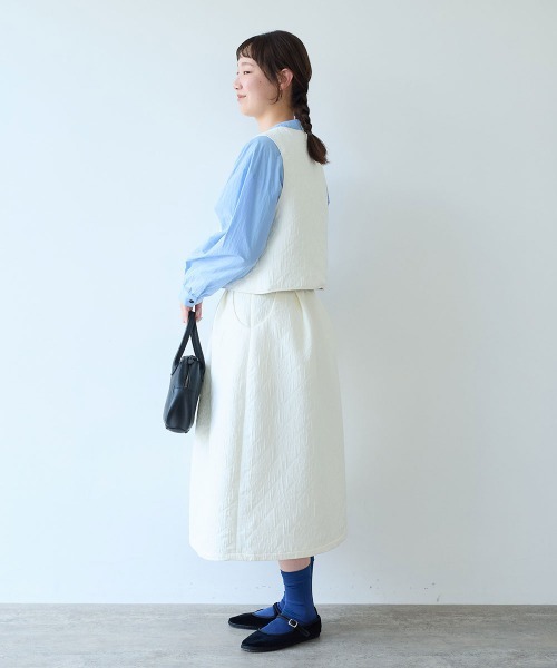 bulle de savon(ビュルデサボン)の「ichijiku quilt ジャカード スカート(スカート・レディース・キナリ・FREE)」の3枚目の写真