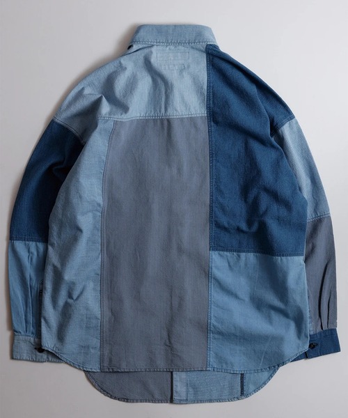 FDMTL（ファンダメンタル）の「【FDMTL】PATCHWORK SHIRT 3YR WASH（シャツ/ブラウス・メンズ・インディゴブルー・4/3）」の2枚目の写真