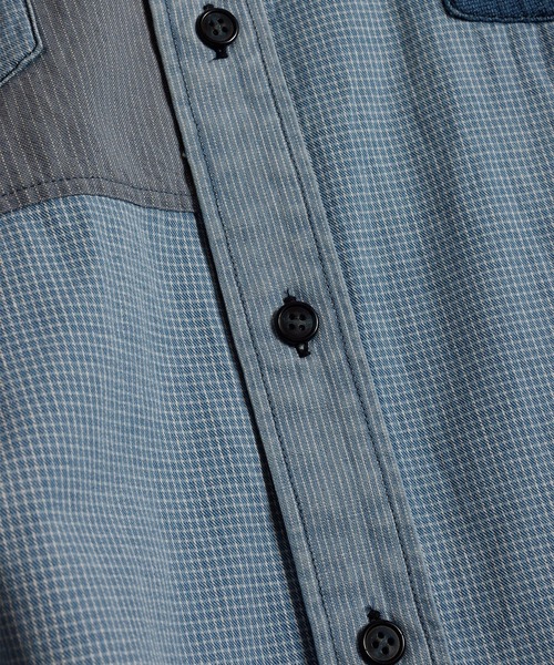 FDMTL（ファンダメンタル）の「【FDMTL】PATCHWORK SHIRT 3YR WASH（シャツ/ブラウス・メンズ・インディゴブルー・4/3）」の5枚目の写真