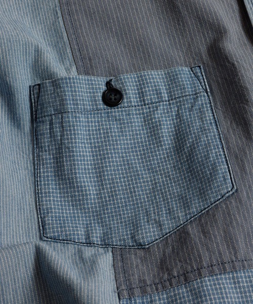 FDMTL（ファンダメンタル）の「【FDMTL】PATCHWORK SHIRT 3YR WASH（シャツ/ブラウス・メンズ・インディゴブルー・4/3）」の7枚目の写真