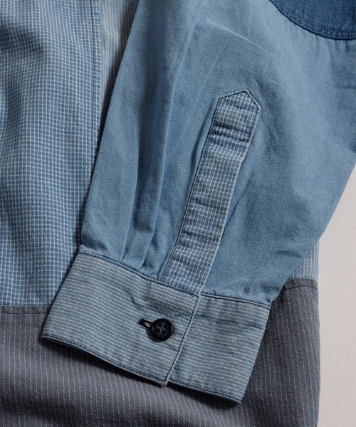 FDMTL（ファンダメンタル）の「【FDMTL】PATCHWORK SHIRT 3YR WASH（シャツ/ブラウス・メンズ・インディゴブルー・4/3）」の9枚目の写真