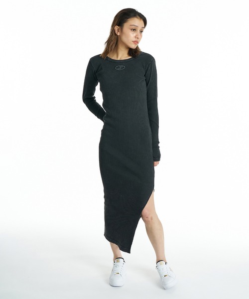 DC(ディーシー)の「DC/ディーシー ワンピース リブ ロングワンピース 26 WS TELECO ONE PIECE LS LDR264315(ワンピース・レディース・スミクロ/ブラック/ミックスグレー/ヘザーグレー・L/M)」の9枚目の写真