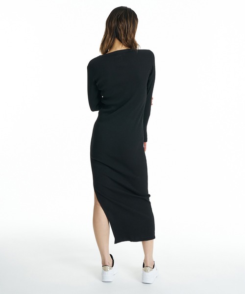 DC(ディーシー)の「DC/ディーシー ワンピース リブ ロングワンピース 26 WS TELECO ONE PIECE LS LDR264315(ワンピース・レディース・スミクロ/ブラック/ミックスグレー/ヘザーグレー・L/M)」の8枚目の写真