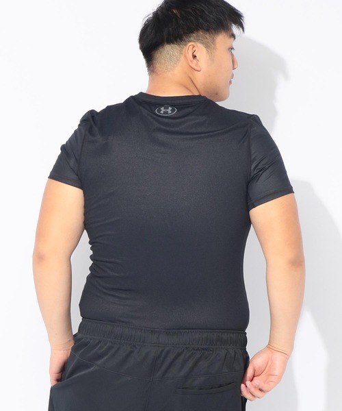 UNDER ARMOUR(アンダーアーマー)の「コンプレッション Tシャツ 半袖 メンズ 大きいサイズ UA COOL アイソチル ショートスリーブ シャツ UNDER ARMOUR (アンダーアーマー)(Tシャツ/カットソー・メンズ・ブラック/グレー・3XL/5XL/4XL)」の2枚目の写真