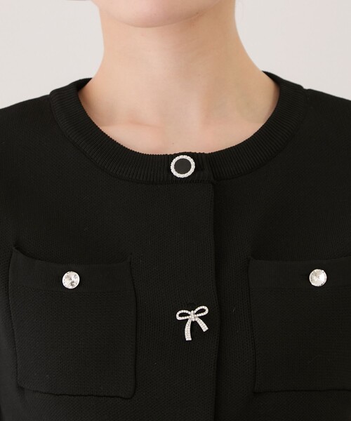 Jayro(ジャイロ)の「アソートボタン半袖カーディガン(ニット/セーター・レディース・ライトグレー/ホワイト系その他/ブラック/ピンク・M)」の13枚目の写真