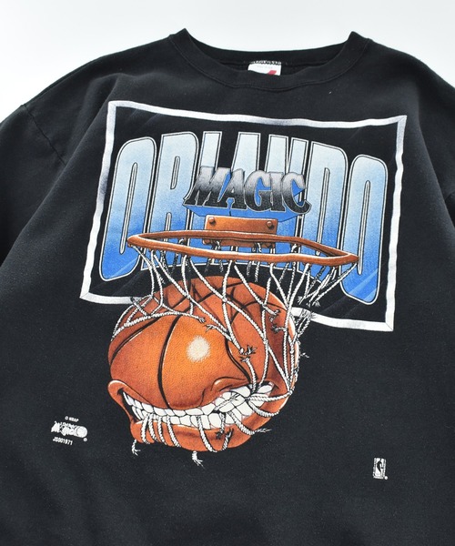 NBA/NFL/NHL/MLB(エヌビーエーエヌエフエルエヌエイチエルエムエルビー)の「【USED】90’s ARTEX “NBA Orlando Magic" スウェット USA製(スウェット・メンズ・ブラック・X-LARGE)」の2枚目の写真