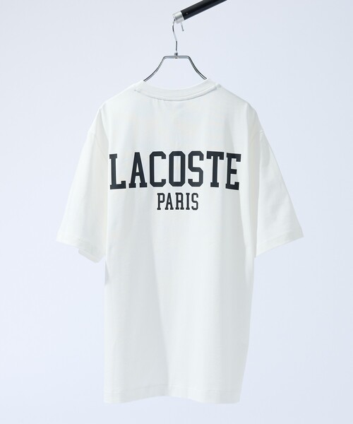 LACOSTE(ラコステ)の「【LACOSTE / ラコステ】BACK PRINT BASIC TEE / バックプリントベーシックTシャツ / 半袖Tシャツ / ユニセックス(Tシャツ/カットソー・メンズ・ホワイト/オレンジ/ブラック・M/L)」の2枚目の写真