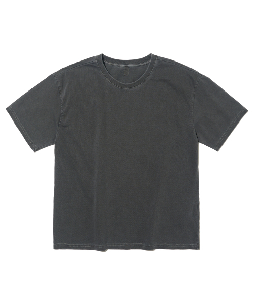 OTHERFITS(アザーフィッツ)の「ピグメントプレーンクロップ半袖Tシャツ(チャコール)(Tシャツ/カットソー・メンズ・その他・FREE)」の1枚目の写真