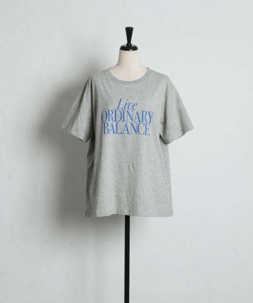 &. NOSTALGIA(アンドドットノスタルジア)の「【汗染み防止加工】カラーロゴTシャツ(Tシャツ/カットソー・レディース・オフホワイト/グレー・M)」の14枚目の写真