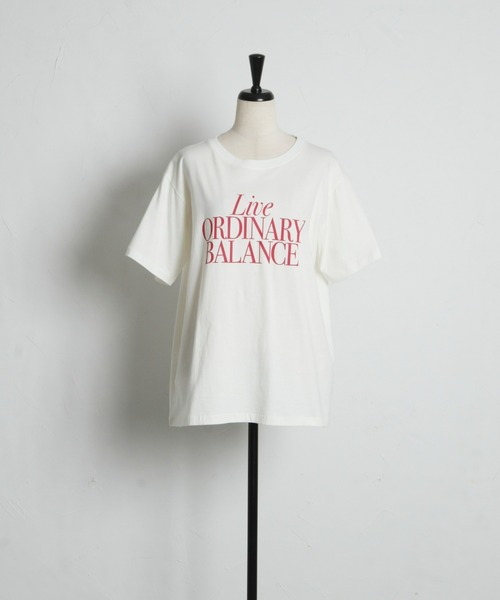 &. NOSTALGIA(アンドドットノスタルジア)の「【汗染み防止加工】カラーロゴTシャツ(Tシャツ/カットソー・レディース・オフホワイト/グレー・M)」の15枚目の写真
