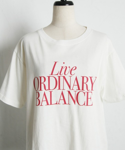 &. NOSTALGIA(アンドドットノスタルジア)の「【汗染み防止加工】カラーロゴTシャツ(Tシャツ/カットソー・レディース・オフホワイト/グレー・M)」の18枚目の写真