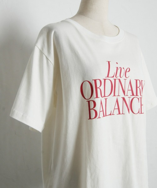 &. NOSTALGIA(アンドドットノスタルジア)の「【汗染み防止加工】カラーロゴTシャツ(Tシャツ/カットソー・レディース・オフホワイト/グレー・M)」の19枚目の写真