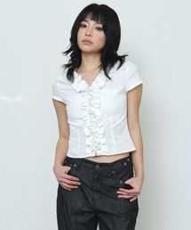 st frill shirt (white)