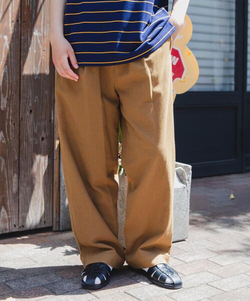 FORK&SPOON(フォークアンドスプーン)の「FORK&SPOON 綿麻ホップサックパンツ(その他パンツ・メンズ・ベージュ系その他/ブラック系その他・4/5)」の1枚目の写真
