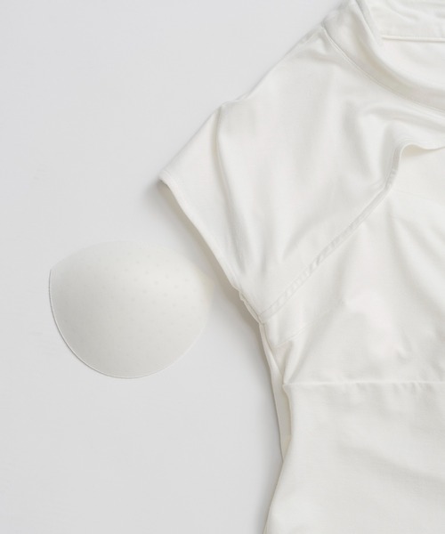 MAISON SPECIAL(メゾンスペシャル)の「Cut-Out Bow Tie Bolero Layered Top/カットアウトボウタイボレロレイヤードトップ(Tシャツ/カットソー・レディース・グレー/ホワイト/ライム・FREE)」の8枚目の写真