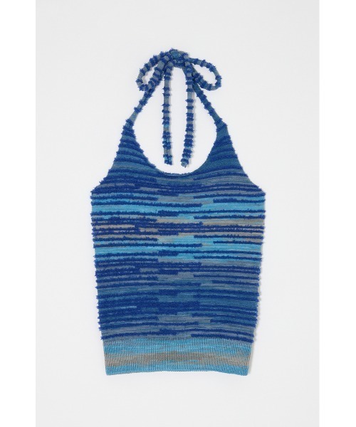 MOUSSY（マウジー）の「MIX YARN HALTER KNIT トップス（ニット/セーター・レディース・ブルー/ピンク/ベージュ・FREE）」の15枚目の写真
