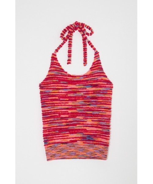 MOUSSY（マウジー）の「MIX YARN HALTER KNIT トップス（ニット/セーター・レディース・ブルー/ピンク/ベージュ・FREE）」の17枚目の写真